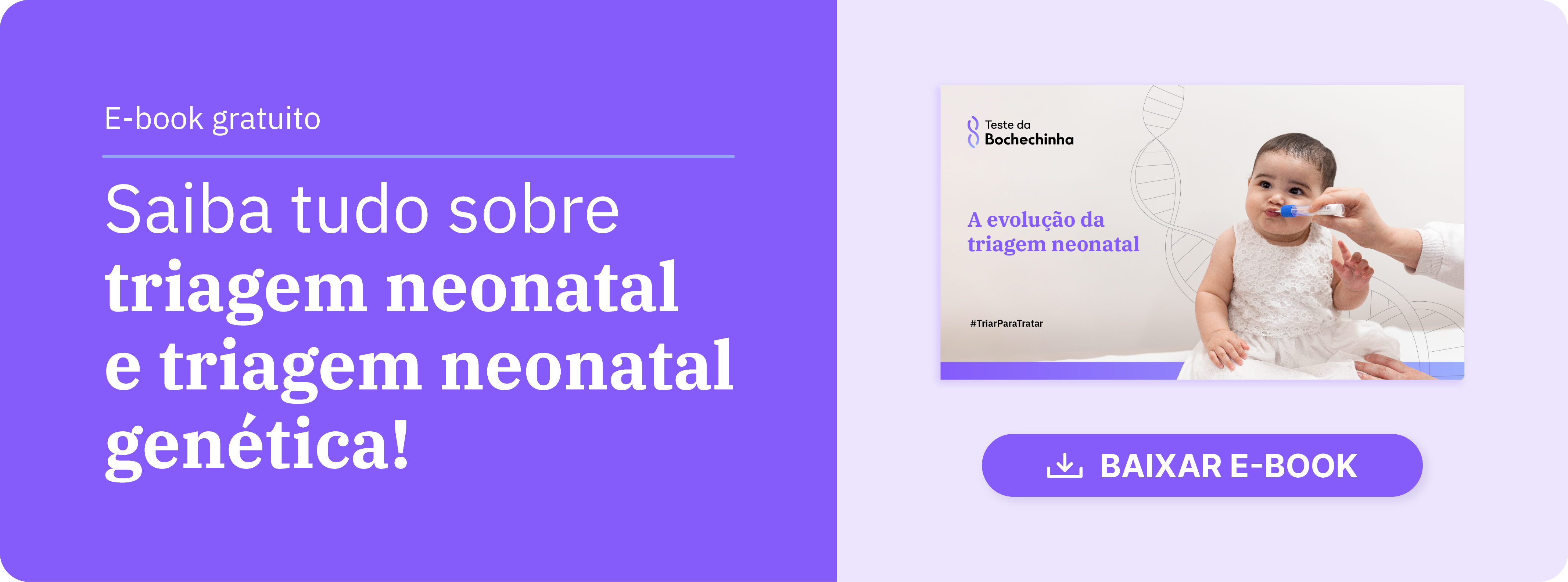 Bebê sentada e um braço de um adulto fazendo a coleta de amostra com swab bucal